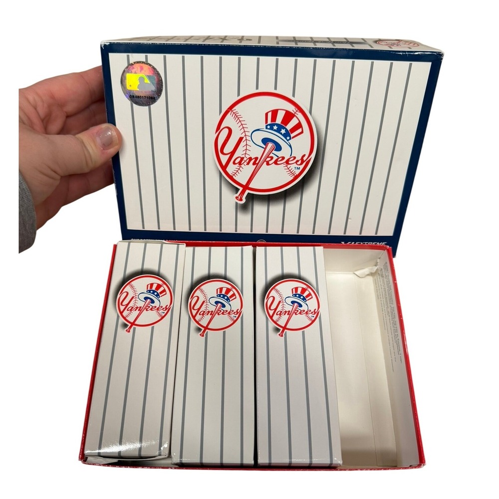 Vintage 1996 NEW Top Flite‎ XL Extreme Callaway x Yankees MLB Golf Balls 9 Pack